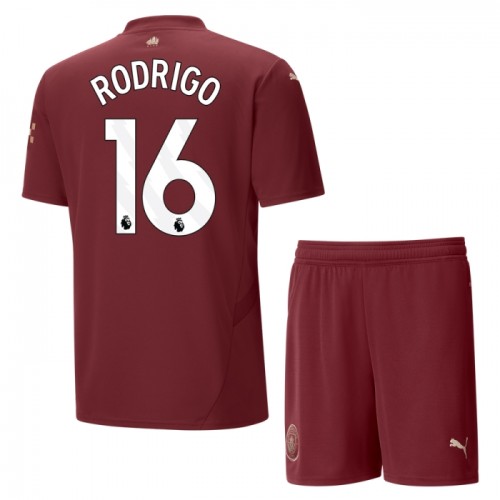 Manchester City Rodrigo 16 Voetbaltenue 3e 2024-25 - Kind Manchester City Rodrigo 16 Voetbaltenue 3e 2024-25 - Kind
